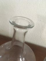 Duo de carafes en verre.