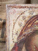 Icône de la vierge de Korsun (russe) sur bois massif