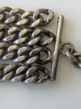 Gourmette bracelet 4 rangs maille américaine hermine Bretagn