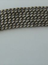 Gourmette bracelet 4 rangs maille américaine hermine Bretagn