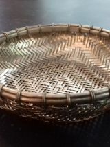 5 coupelles en métal argenté