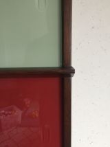 Grand meuble bibliothèque vitrine Oscar vintage années 60