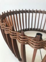 Suspension en bois et osier