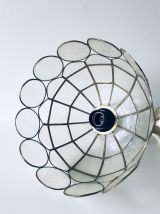 Suspension vintage nacre et laiton