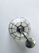Suspension vintage nacre et laiton