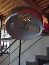 Lampadaire design à 5 têtes en acier/marbre