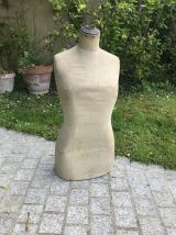 Ancien buste de mannequin de couture Stockman vintage 1950