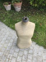 Ancien buste de mannequin de couture Stockman vintage 1950