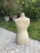 Ancien buste de mannequin de couture Stockman vintage 1950