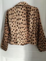 Veste courte Léopard Yvan et Marzia, vintage