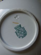 Petit lot de 4 soucoupes  anciennes  romantiques