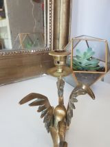 Bougeoire Dragon / Griffon / bougie / Déco de Table/ or / La