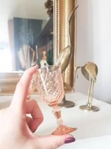 Lot de 6 Verres à liqueur rose verres à dépression ROSALINE 