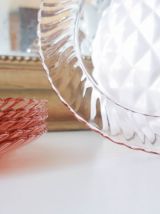 Lot 6 Petites Assiettes à dessert rose Petites assiettes Pla