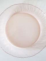 Lot 6 Petites Assiettes à dessert rose Petites assiettes Pla