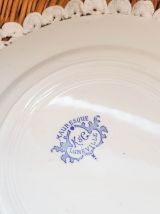 Lot 6 Grandes Assiettes plates Terre de Fer K&amp;G LUNEVILLE mo