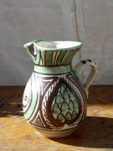 Pichet en céramique signé Dominguo Punter - Années 50 