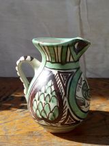 Pichet en céramique signé Dominguo Punter - Années 50 