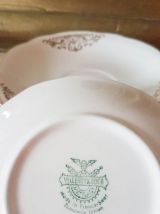 Villeroy et Boch service à thé huit tasses, soucoupes, pot à