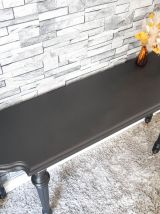 Console Italienne noir mat vintage Mid century Table d'appoi