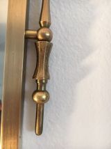 Miroir retroviseur 75cm x 35 cm laiton et bronze 1950