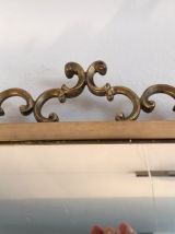 Miroir retroviseur 75cm x 35 cm laiton et bronze 1950