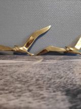 mouettes en laiton massif avec crochets au dos
