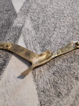 mouettes en laiton massif avec crochets au dos