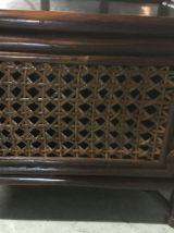 Paire de chevets en rotin années 60