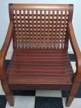Fauteuil en bois de Rose du Brésil
