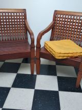 Fauteuil en bois de Rose du Brésil