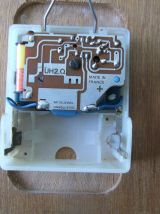 Horloge murale Vedette formica bois quartz fonctionne rosace