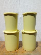 Série de 4 boites Tupperware Soleil - Années 70/80