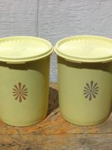 Série de 4 boites Tupperware Soleil - Années 70/80