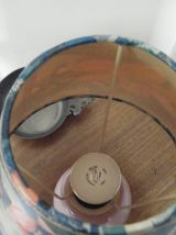 Lampe opaline violine Abat-jour conique années 70 