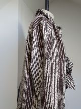 chemisier vintage  imprimer marron 