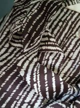 chemisier vintage  imprimer marron 