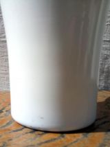 Joli vase en opaline et verre 