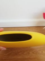 Vase ovale jaune