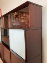  Bibliothèque vitrine en enfilade Oscar vintage années 60