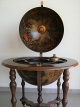 Globe apéritif mappemonde vintage Italie mythologie