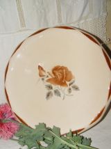 Petite coupe ou légumier vintage au motif de rose