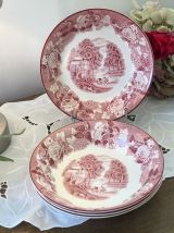 4 assiettes anglaises - Plats - Vintage