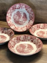 4 assiettes anglaises - Plats - Vintage