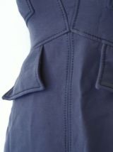 Robe ajustée en laine mauve vintage 60's 70's