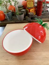 Seau à glaçons ananas rouge vintage