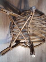 fauteuil osier 1960 a70s belle etat 44x54cm  pour enfant ou 