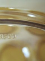 6 assiettes plate   en verre Verico France vintage 1970 