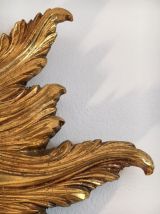 Grand miroir soleil bois 58cm 1940