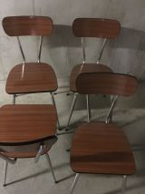 Chaises en formica années 60